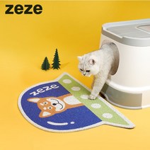 zeze 고양이 클린업 매트 스플래시 방지 다용도 고양이 모래 매트