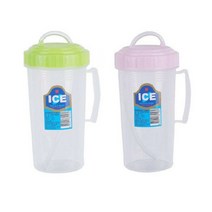 덕신화학 덕신 손잡이 빨대컵(400ml)환자용물컵 병원 물컵 물병 주스컵, 10개, 랜덤발송
