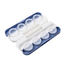 가정용 수동 만두틀 프레서 송편 교자 만들기 자동 베이킹 액세서리 플라스틱 반죽 누르기 도구 diy 만두 제조기 만두, 블루