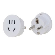 EU 110v 돼지코 220v 멀티 변환 플러그 US 어댑터, 슬림 멀티 플러그 원형 1개