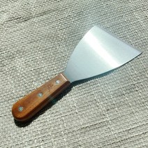 고급 나무손잡이 우드 핸들 조리용 삼각헤라, 1개