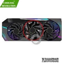그래픽 카드 팬 PLD10015B12H DC12V 0.55A 4Pin for Gigabyte AORUS GeForce RTX 3080 RTX 3090 XTREME, 중간 팬, 03 Middle fan