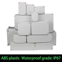 방수 플라스틱 인클로저 상자 전자 ip67 프로젝트 악기 케이스 전기 프로젝트 상자 abs 야외 접합 상자 housin, 1개, 65x50x55mm