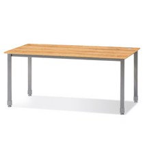 토파스 MIX 책상 국산 메탈다리, 원목 W1600 D800 H720