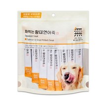 무마진 강아지 짜먹는 한방 죽 35p 소고기야채죽/황태연어죽/삼계탕죽, 황태연어죽35p