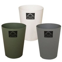 냄새안나는 쓰레기통 탁상용 원형 주방 화장대 10L 화장실 야외 업소용 인테리어 오픈 원터치 줄무늬 냄새, 상품선택_그레이