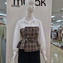 무자크 DP01 벨트 블라우스 Mm7wbl10