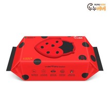 프리미엄 아기물티슈 벅스레드 75g 캡형 72매 10팩 + 휴대용 20매