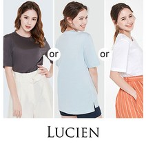 루시앙 루시앙 여성 시그니처 실크코튼 티셔츠 4종 택1