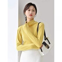 라임색니트 여성 니트 긴팔 티셔츠 겨울 가을 연두색 스웨터