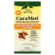 테리네츄럴리 큐라메드 수퍼리어 앱솔션 커큐민 750mg 소프트젤 글루텐 프리 무설탕 120개입 1개, 상세설명 내 표시사항 참고, 120정