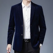 블레이저 재킷 패션 브랜드 디자이너 캐주얼 클래식 코듀로이 우아한 파티 세련된 정장 남성용 봄과 가을 남성 의류