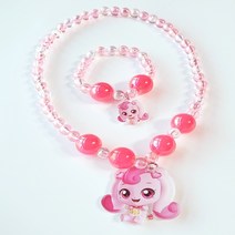 공주놀이 세트 왕관 목걸이 귀걸이 반지 요술봉 악세사리 생일파티용, 캐치티니핑 Set 핑크