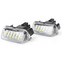 Toyota Yaris 20122014 Camry 20132014 Auris 20082010 용 2PCS 18LEDs 라이센스 플레이트 번호 조명 램프