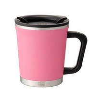 THERMOS 써모스 대용량 휴대용 등산용 추천 진공 단열 보온 보냉 물 병 텀블러 300 ml 더블 머그 화이트, 안전 분홍