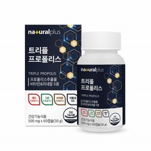 트리플 프로폴리스 씹어먹는 레드그린 브라운 프로폴리스 츄어블 플라보노이드 500mg 60캡슐
