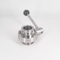 나비 버터플라이 밸브 낮은 의무 파이프 외경 버터 밸브 스테인레스 스틸, 45mm 파이프 외경 k64mm