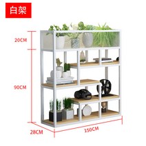 인테리어가벽 원목 파티션 공간분리 원룸 이동식 책꽂이 칸막이 철제 가림막 파티션, 길이150 폭28 높이110 흰색