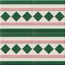 중앙데코 시트라인 타일, C08.핑그린타일2X2097B테두리[15장]