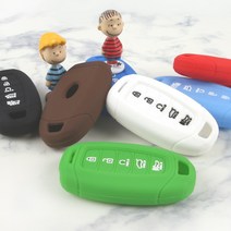 [한스몰] 현대 신형 아반떼CN7 스마트키 실리콘 키케이스 팰리세이드 젤리 키홀더 (5버튼), 5버튼블루.