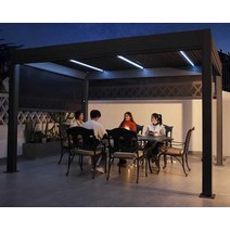시스템파고라 차광막 원두막정자 파빌리온 썬룸 정자, 3X3  (커튼 없는기둥135x135mm)
