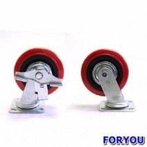 Foryou2776 무따 운반구바퀴6호 카트 엘카 대차 운반기 운반구 핸드 앵글달리, 6호고정6P R