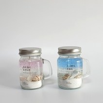 달빛마녀캔들 투톤 젤캔들 만들기 DIY 키트-(110ml) 2개, 클린코튼, 핑크