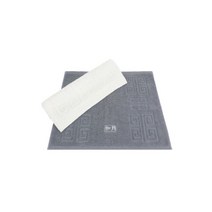 욕실 주방 러그 타올 국산 발매트 송월타월 격자 발매트 (다올샵)_789EA, 아이보리