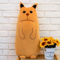 귀여운 잠자는 베개 여자 기숙사 침대 클립 다리 슈퍼 부드러운 봉제 장난감 잠자는 인형 인형 베개 소년, 캐러멜 개, 판매자 추천 70cm