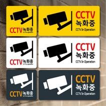 티네유 cctv녹화중 표지판 / 3가지 색상, 04 220x108 옐로우