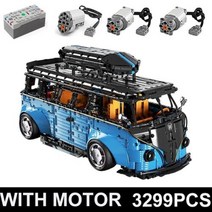 중국레고 신제품 5022 캠퍼 밴 호환 10220 모델 세트 빌딩 블록 벽돌 퍼즐 장난감 생일, Blue Electric
