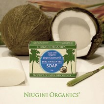 [뉴기니오가닉스] 유기농 코코넛 비누 100g (무향), 단품