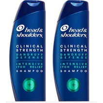 Head & Shoulders 비듬 방지 샴푸 2팩 Clinical Dandruff Defense Intensive Itch Shampoo 383g