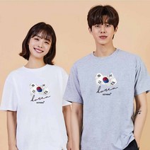 태극기 디지털프린팅 인쇄티셔츠 반팔티 오버핏