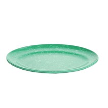 성일산업 레트로 접시 멜라민 그릇 식기, 쑥색 타원접시 11in(285x200mm)