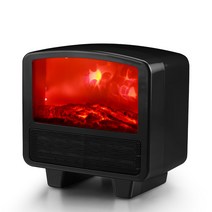 사무실 PTC 미니온풍기 500W-1000W 냉온풍기 냉풍기+온풍기GVF-910, 블랙