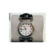 시계 마크 제이콥스 Mother of Pearl 다이얼 검은색 특허 가죽 스트랩 MBM1061 36mm 161955