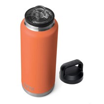 YETI 램블러 1360.4ml46 온스 병 진공 단열 스테인리스 스틸 처그 캡 포함 알파인 옐로우 USA 미국, Sharptail Taupe, Sharptail Taupe