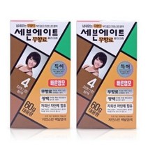 세븐에이트 칼라크림 염모제 60g, 4호 자연스러운밤색, 4개