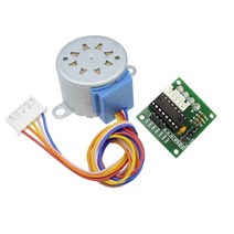 BLDC 서보 소형 스텝 스테핑 감속모터 감속기 엔코더 28mm 28byj-48 스마트 전자 12v 4상 5선 dc 기어 스테퍼 스테핑 모터 + arduino diy 키트용, 28byj-48 및 uln2003