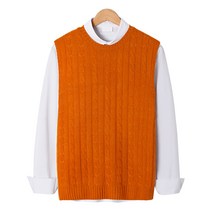 꽈배기 라운드 니트조끼 MDKN105MT