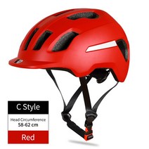 머리안눌리는 WEST BIKING-초경량 자전거 헬멧 통기성 안전 캡 산악 자전거 사이클링 헬멧 남성용 MTB, 15 C Style Red