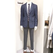 란찌 란찌 NC08 네이비 멜란지 울 저지 자켓 LAJK20T02 (6324755)