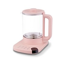 약탕기 가정용 업소용 한약 도자기 중탕기 대용량 홍삼 달임기 전기 탕약기 DMWD 1.8L 전기 주전자 가정용, 02 Pink No Filter