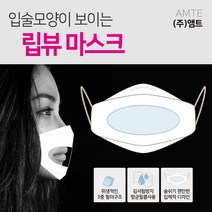 [MB필터]립리딩/립뷰투명마스크 [특허출원] /입술모양이 보이는 립뷰 마스크/김서림방지 항균 투명마스크/청각장애인/수화용/강의/대면/20장 구매시 1매 증정, 1, 20매
