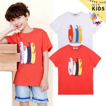 닉스 키즈 유니 오가닉 서핑보드 티셔츠 FKOMCTR785P