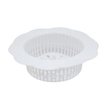 꽃 모양 주방 욕실 싱크대 배수 여과기 필터 싱크 플매트 카펫 러그 방지 바닥 헤어 캐처 1개, [04] White