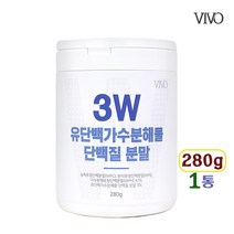 가수분해 유단백추출물 mbp단백질 저분자 유청 가루 류신 프로틴 파우더 쉐이크 흡수율높은 균형단백질 보충제 노인분 어린이 중년 여성 남성 근육강화 뼈건강 추천, 280g, 1통