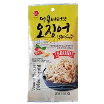 썬푸드 땅콩버터맛 오징어 20g 5개, 1