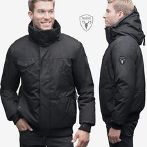 노비스 22FW STANFORD 캐나디언 화이트 덕다운 밤버 BK